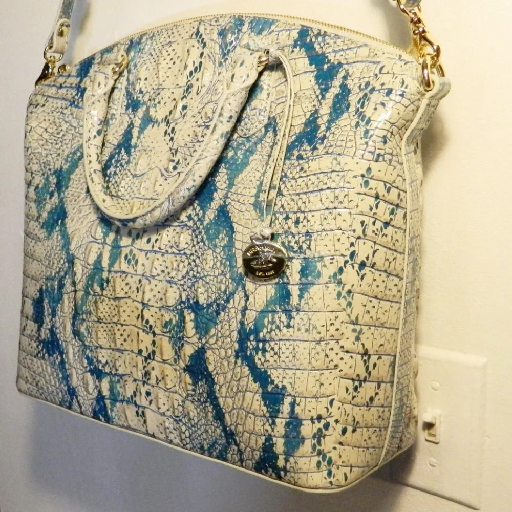 Brahmin $345 Large Duxbury Satchel Mesmerized Melbourne NWT!